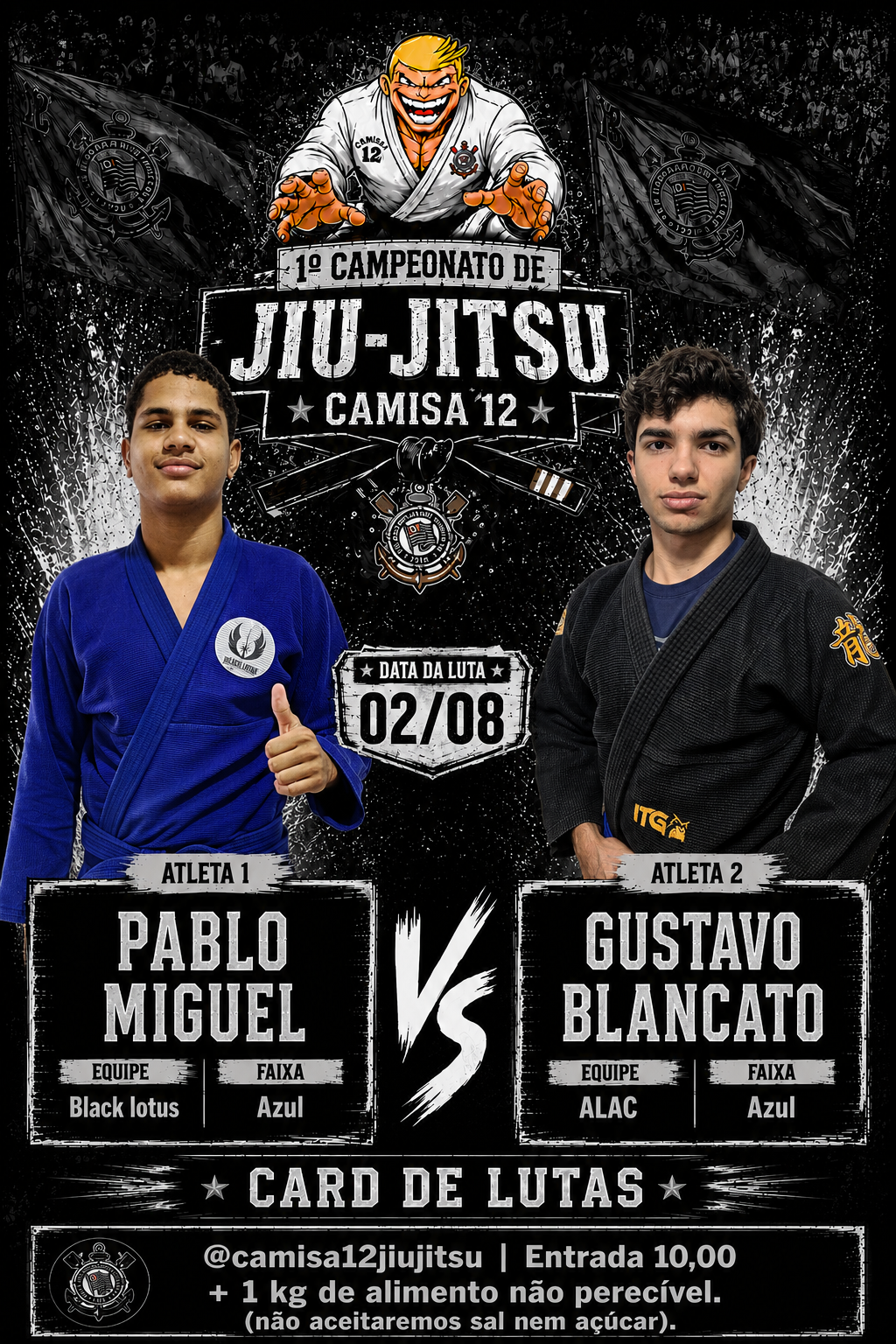 Card de Pablo Miguel da Silva Freitas contra Gustavo Blancato