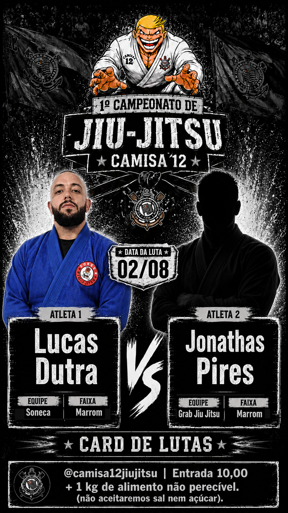 Card de Lucas Dutra de Oliveira contra Jonathas Pires Vieira